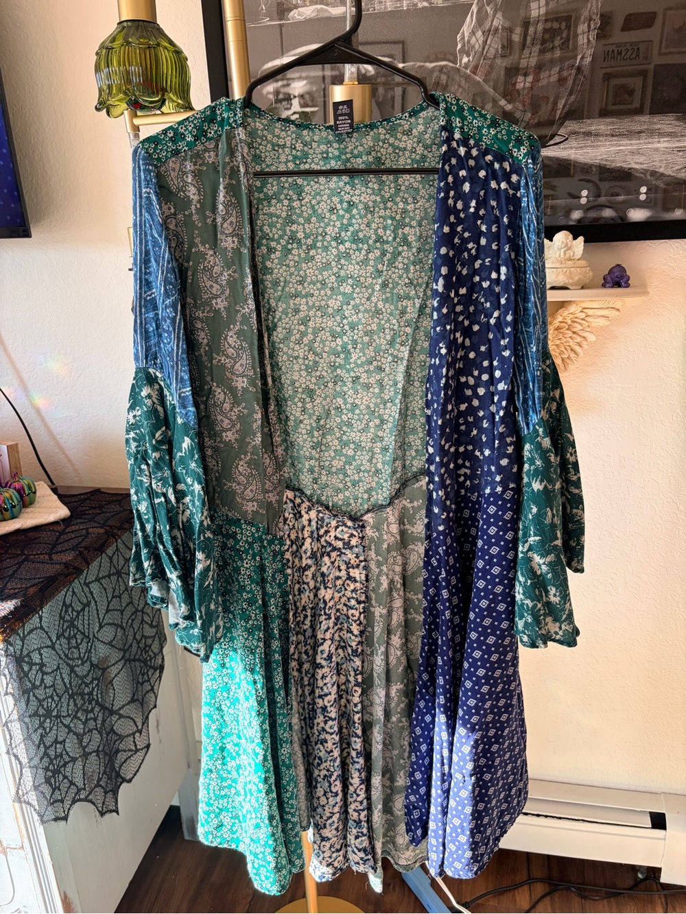 Sacred Threads Floral Flowy Boho Kimono Size L/XL